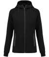 PA359 Proact Ladies Performance Hooded Jacket Black colour image